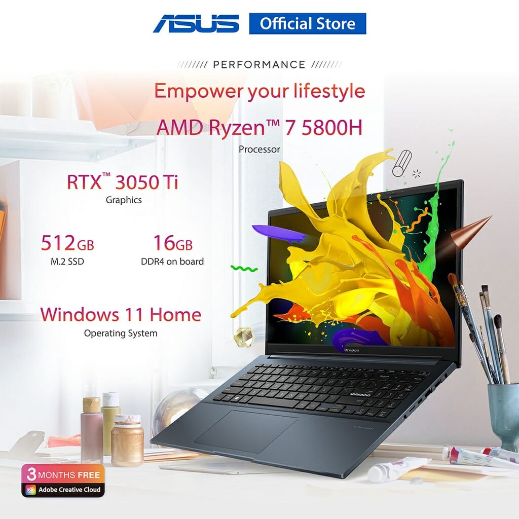 Ноутбук asus vivobook pro m6500qh hn034