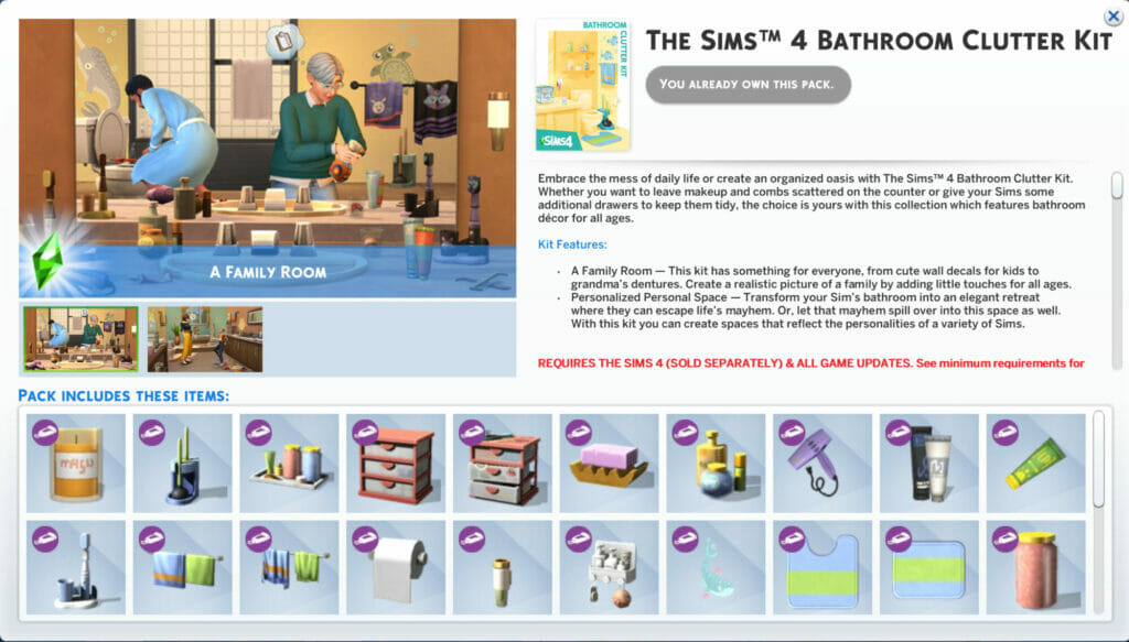 รีวิว The Sims 4 Bathroom Clutter Kit เอาใจคนรักการแต่งห้องน้ำ จัดเต็มไอเทม 31 ชิ้น กับราคาเบา ๆ เพียง 129.- บาท 3