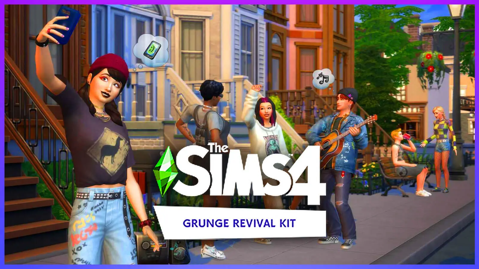 รีวิว The Sims 4 Grunge Revival Kit เพิ่มความดิบให้กับตู้เสื้อผ้าซิมส์