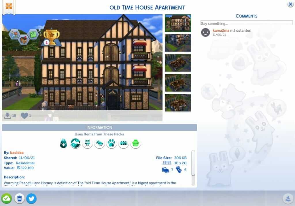 แจกอพาร์ทเม้นท์ The Sims 4 ใช้เล่น Roommates Scenario เพื่อความมโนที่สมบูรณ์แบบ (No CC,No Mods) 5