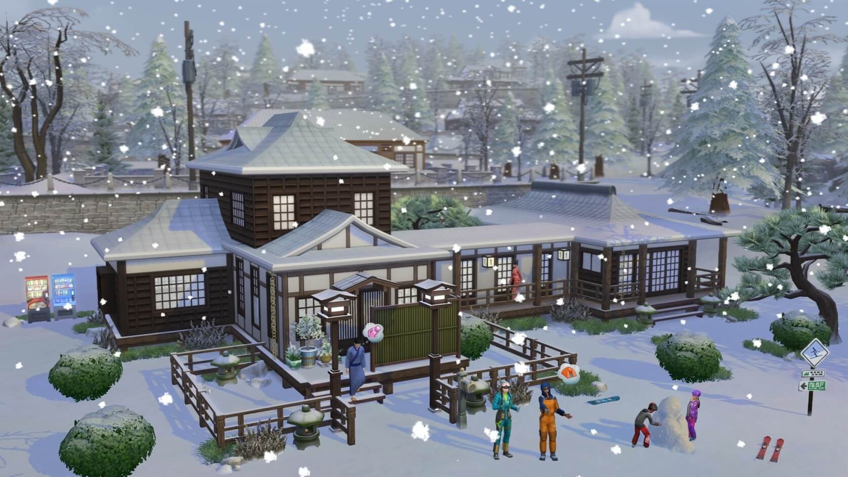 TS4 Snowy Escape Media Hero Tile 16x9