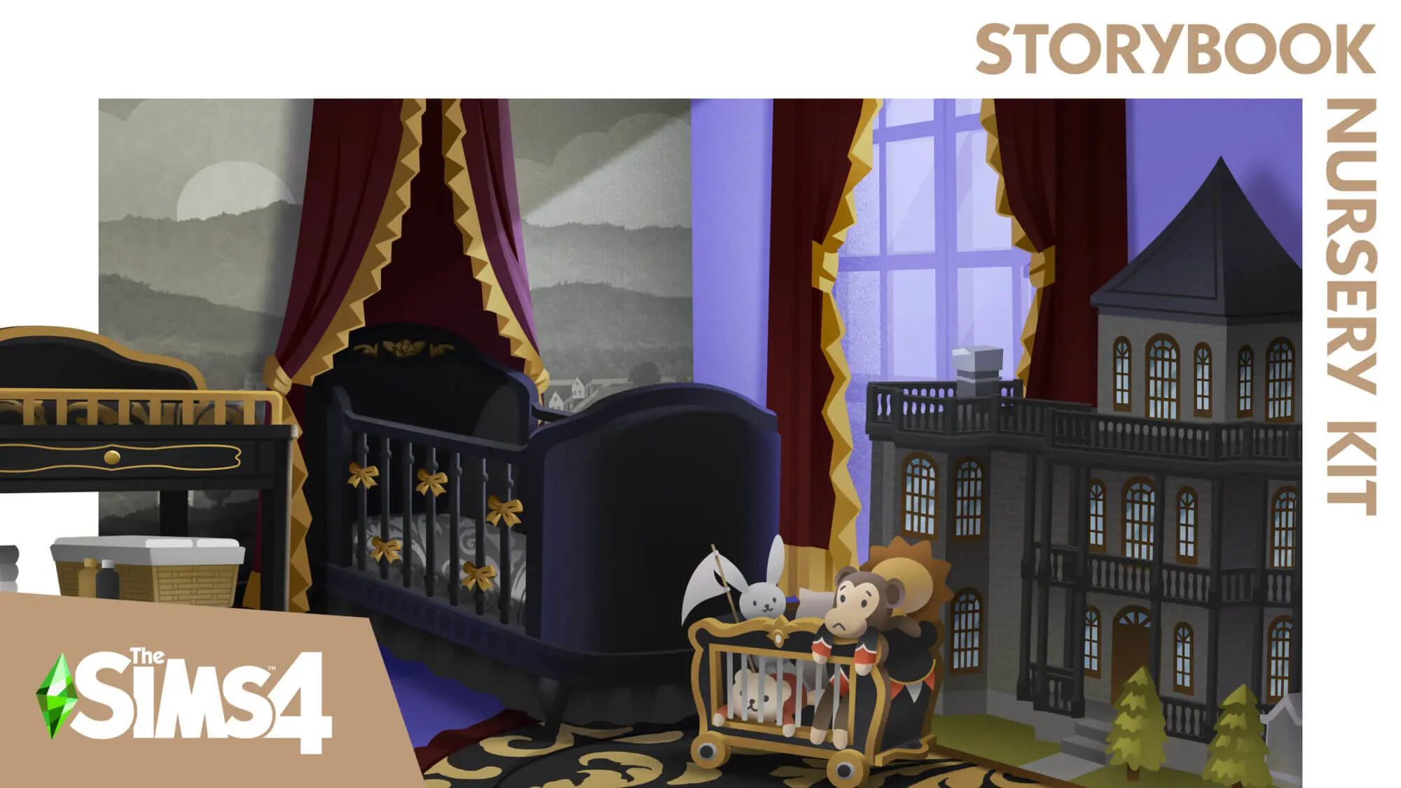 รีวิว The Sims 4 Storybook Nursery Kit สัมผัสความหรูหราแห่งตระกูล Goth อันเลื่องชื่อ