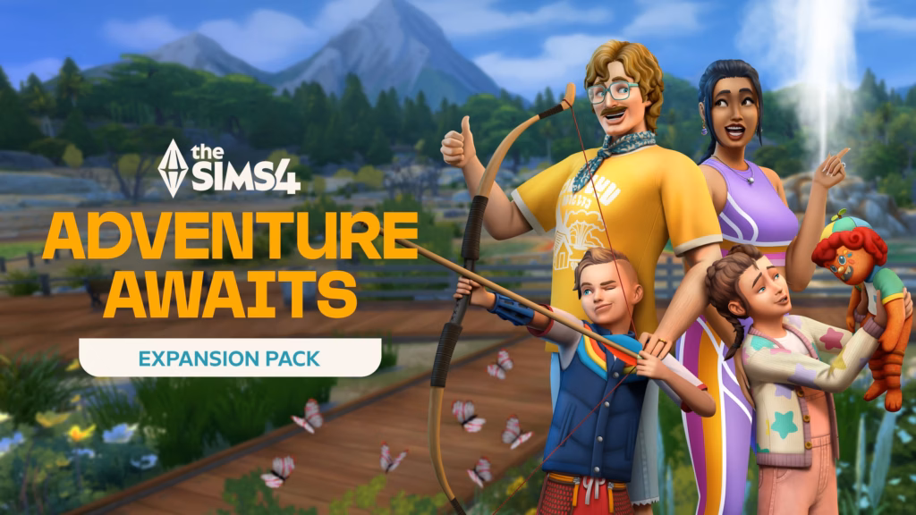 The Sims 4 Adventure Awaits key art
