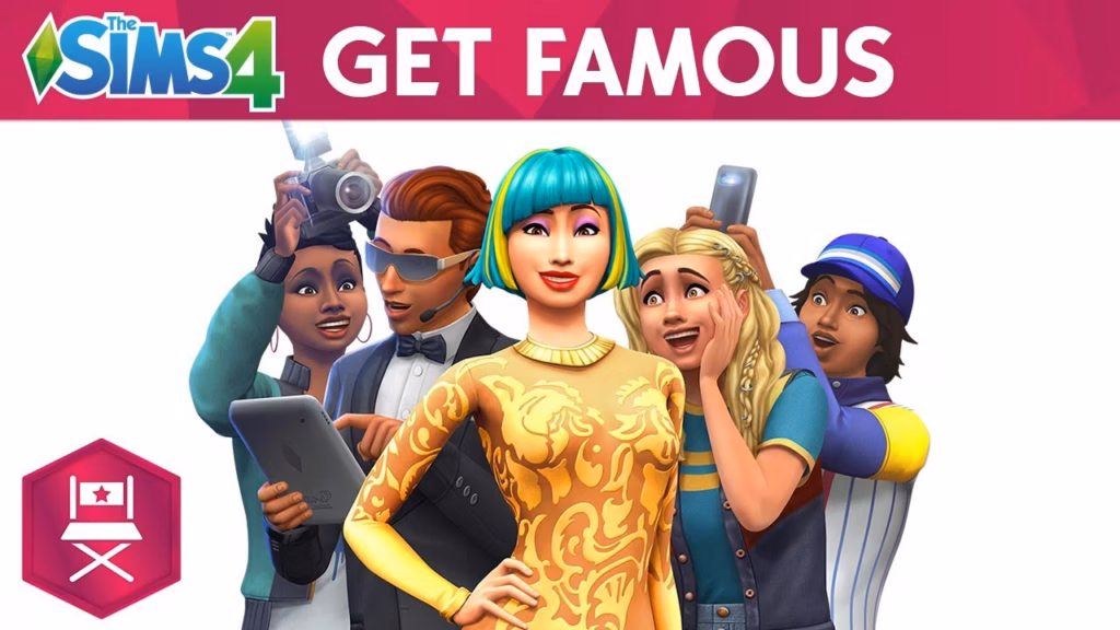 The Sims 4 Get Famous official trailer cover