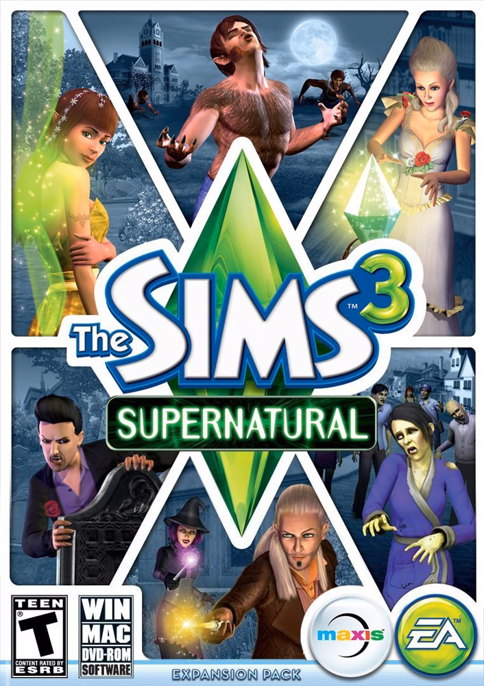 The Sims 3: Supernatural box art