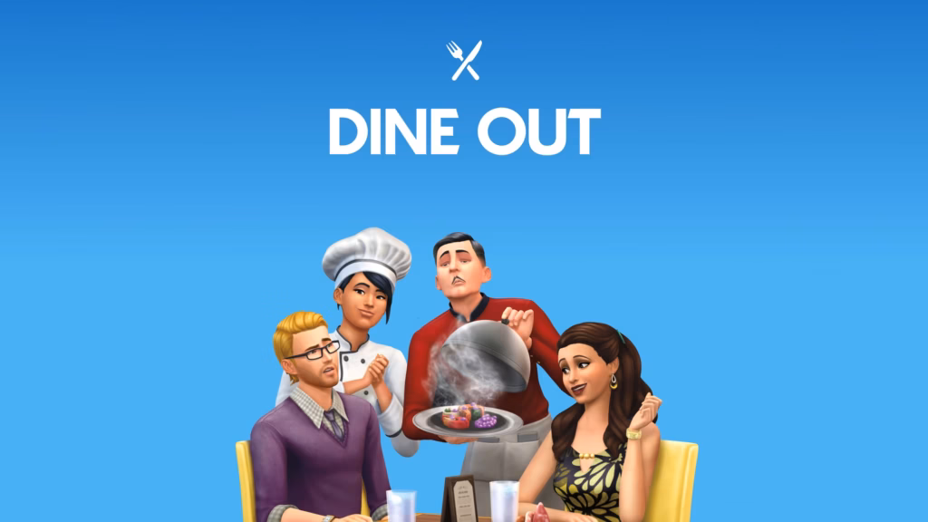 The Sims 4 Dine Out Pack Art