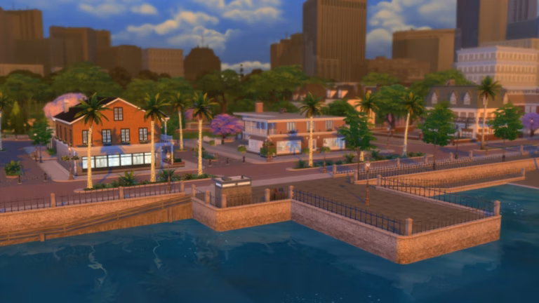 Magnolia Promenade The Sims 4 official world screenshot