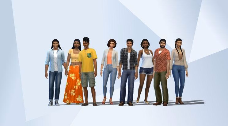 The Sims 4 CAS Starter Sims cultural representation